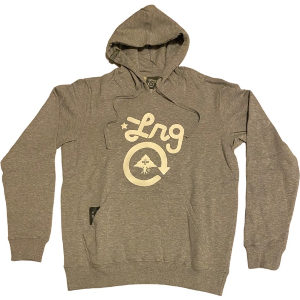 LRG Core Collection One Pullover Hoodie Sweatshirt - Ash Heather [S]
